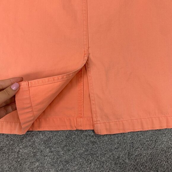 Pendleton Skirt Womens 12 Peach Denim Originals Born In Oregon Pockets Cotton - Picture 3 of 13